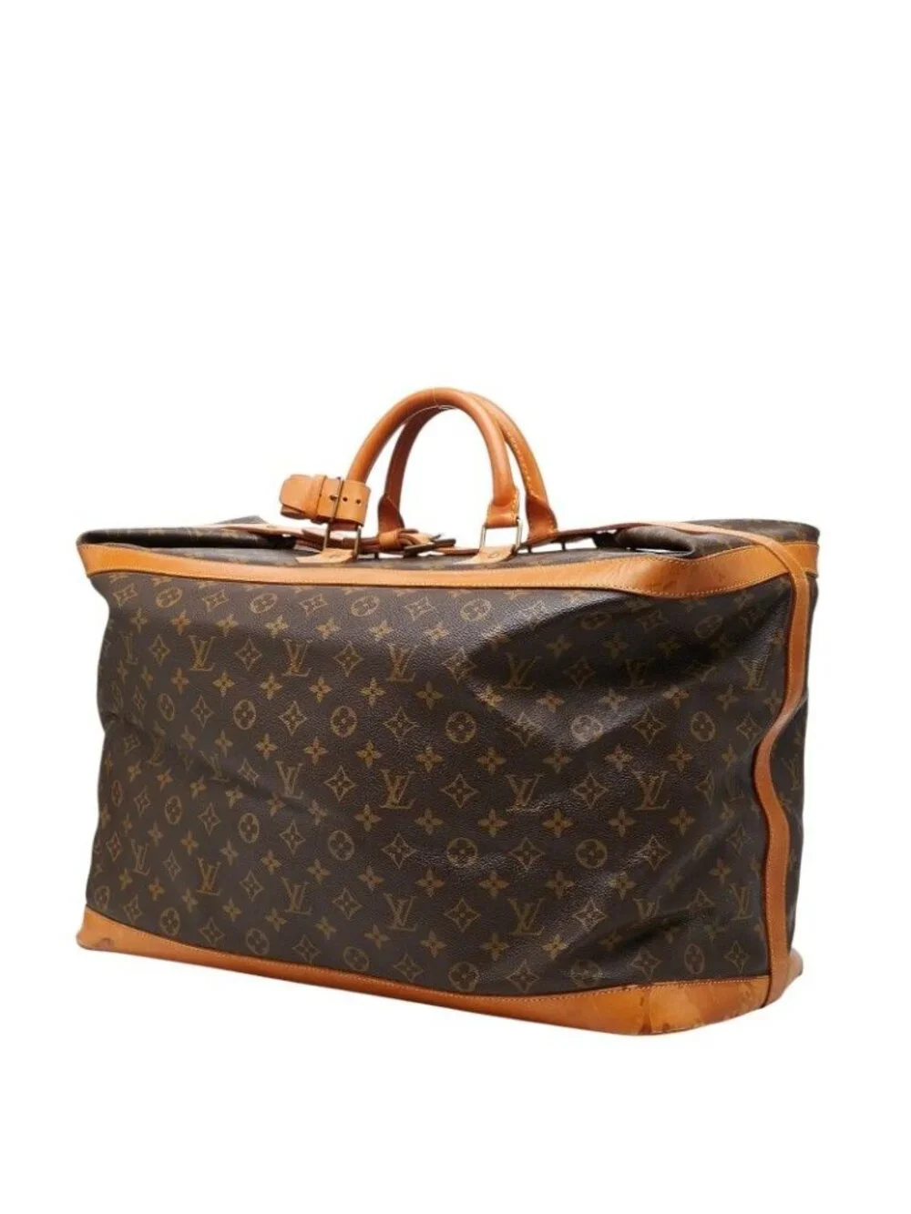 Louis Vuitton Monogram Cruise 50 Boston Bag Brown Leather